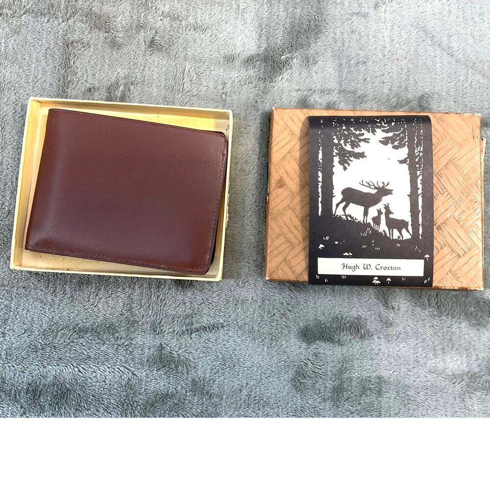 DONE NOS Vintage EK Swing-It Wallet Original Box Inserts Coin Pocket Monogramed